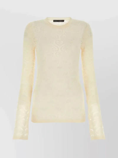 MARCO RAMBALDI DELICATE LACE CREW NECK TOP