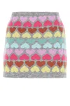 Marco Rambaldi Embroidered Mohair Blend Mini Skirt In 999