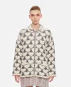 Marco Rambaldi Floating Heart Knitted Jacket In Multi