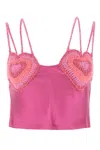 Marco Rambaldi Adjustable Strap Silk Camisole