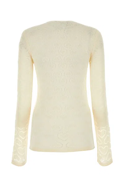 Marco Rambaldi Ivory Lace Top In Neutral