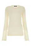 Marco Rambaldi Delicate Lace Crew Neck Top In Off White