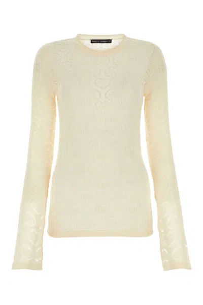Marco Rambaldi Ivory Lace Top In White