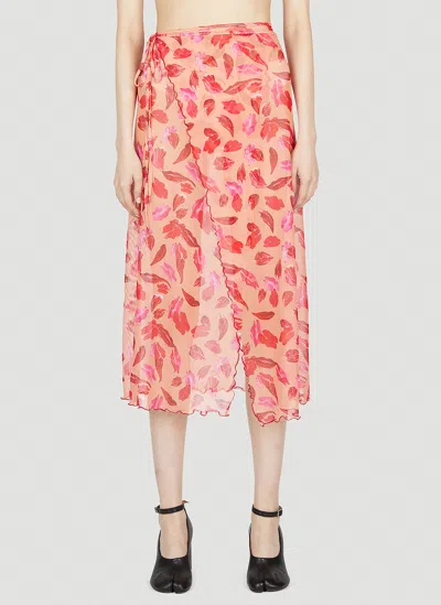 MARCO RAMBALDI LIPS WRAP BEACH SKIRT