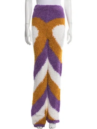 Pre-owned Marco Rambaldi Patterned Wide Leg Pants W/ Tags In Multicolor