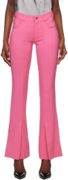 Marco Rambaldi Pink Vented Trousers In 14 Fucsia