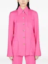 Marco Rambaldi Raffaella Heart-button Fitted Jacket In Pink