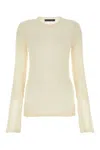 Marco Rambaldi Delicate Lace Crew Neck Top In White