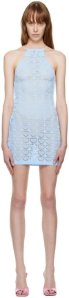 Marco Rambaldi Ssense Exclusive Blue Minidress In 06 Azure