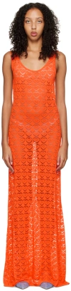 Marco Rambaldi Ssense Exclusive Orange Long Dress In 09 Orange