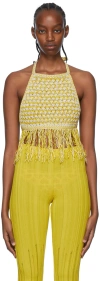Marco Rambaldi Ssense Exclusive Yellow Cotton Tank Top In 02 Rope Yellow