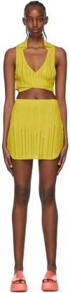 Marco Rambaldi Ssense Exclusive Yellow Viscose Cover-up Set In 02 Yellow
