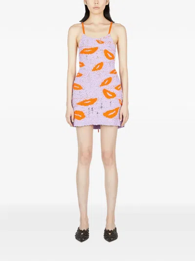 Marco Rambaldi Two-tone Mini Dress In Multi