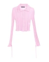 Marco Rambaldi Woman Cardigan Pink Size L Viscose, Polyamide In Pink