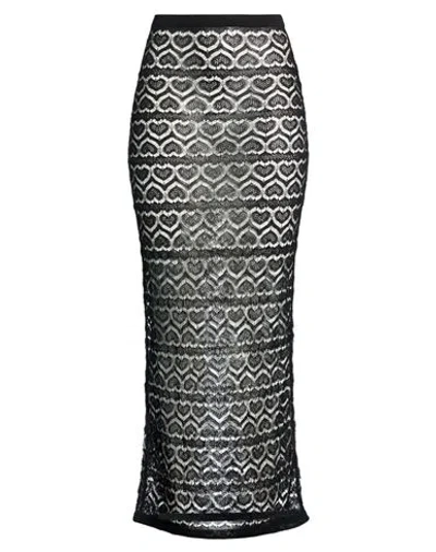 Marco Rambaldi Woman Midi Skirt Black Size M Viscose, Polyamide