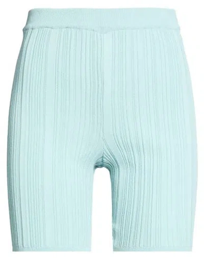 Marco Rambaldi Woman Shorts & Bermuda Shorts Sky Blue Size Xs Viscose, Polyamide In Green