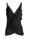 Marco Rambaldi Woman Top Black Size L Viscose