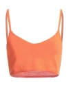 Marco Rambaldi Woman Top Orange Size S Viscose, Polyamide