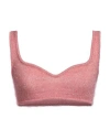 Marco Rambaldi Woman Top Pink Size M Viscose, Polyamide In Pink