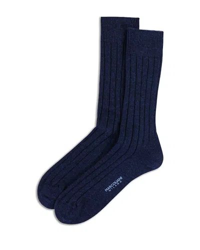 Marcoliani Cashmere Ribbed Dress Socks In Animal Print