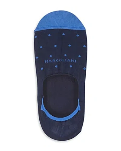 Marcoliani Invitouch Polka Dot No-show Socks In Blue