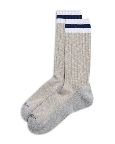 Marcoliani Leisure Crew Socks In Silver Grey