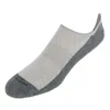 Marcoliani Men's Cushioned Bicolor Invisible Sneaker Sock (1 Pair) In Silver