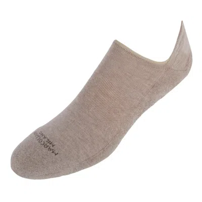 Marcoliani Men's Cushioned Solid Colored Invisible Sneaker Sock (1 Pair) In Beige