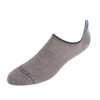 Marcoliani Men's Invisible Sneaker Liner Socks In Gray