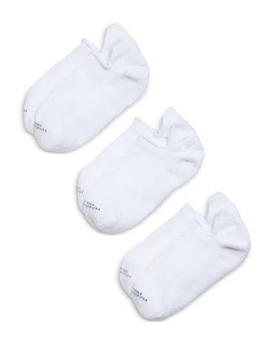 Marcoliani Milano Invisible Touch No Show Socks, Pack Of 3 In White