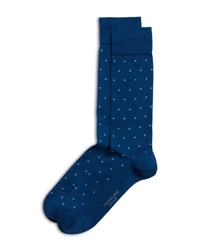 Marcoliani Polka-dot Crew Socks In Blue