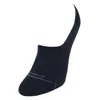 Marcoliani Women's Pima Cotton Solid Invisible Touch Sock Liners In Black