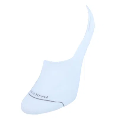 Marcoliani Women's Pima Cotton Solid Invisible Touch Sock Liners In Blue