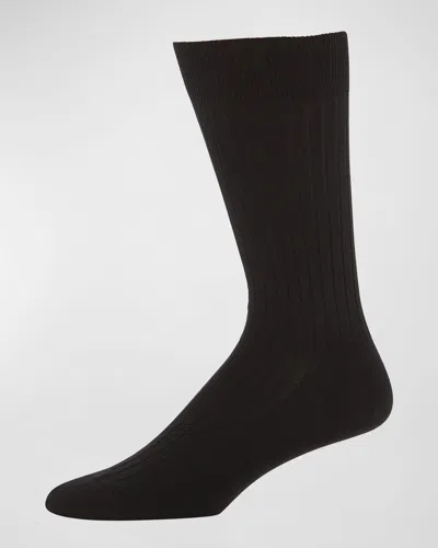 Marcoliani Wool Dress Socks In Black