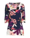 Marconi Woman Top Navy Size 8 Viscose, Elastane In Navy Blue