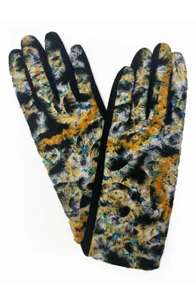 MARCUS ADLER MARCUS ADLER ABSTRACT JERSEY TOUCHSCREEN GLOVES