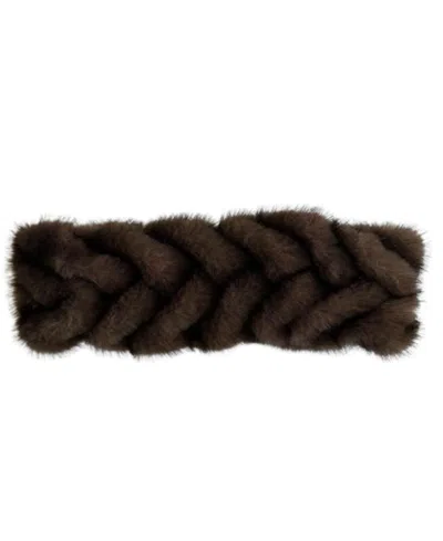 Marcus Adler Braided Headband In Brown