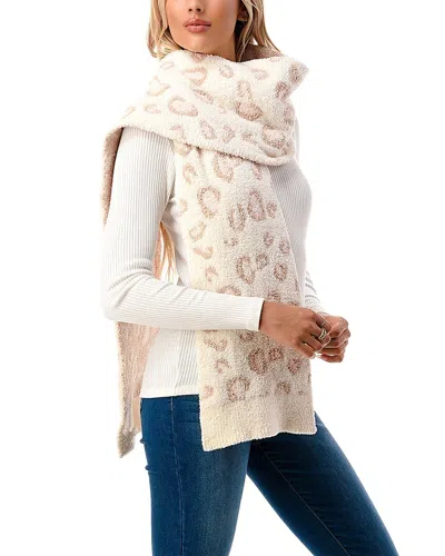 Marcus Adler Women's Ultra Soft & Cozy Leopard Scarf In Pink
