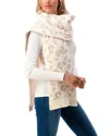 Marcus Adler Cheetah Cozy Scarf In Pink