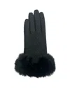Marcus Adler Chevron Gloves In Black