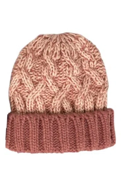 Marcus Adler Chunky Knit Beanie In Rose
