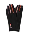 Marcus Adler Women's Finger Pop Color Jersey Touchscreen Glove In Black