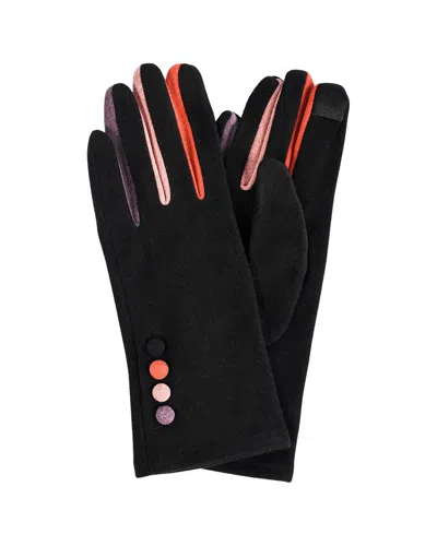 Marcus Adler Women's Finger Pop Color Jersey Touchscreen Glove In Black