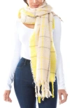 Marcus Adler Color Pop Plaid Scarf In Neutral