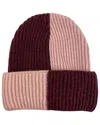 Marcus Adler Colorblocked Cuff Beanie In Red