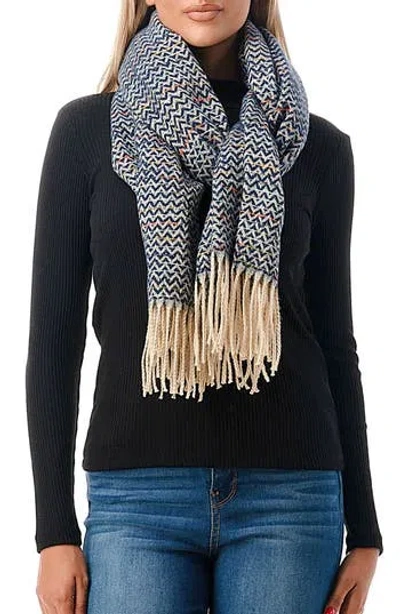 Marcus Adler Confetti Knit Scarf In Blue