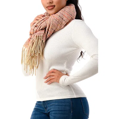 Marcus Adler Confetti Knit Scarf In Pink