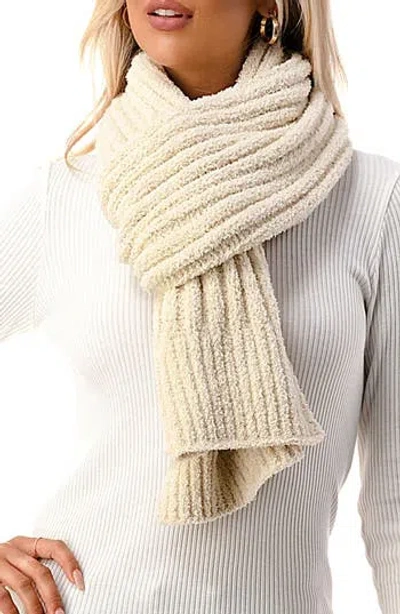 Marcus Adler Cozy Knit Scarf In Ivory