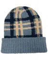 Marcus Adler Cozy Print Beanie In Blue