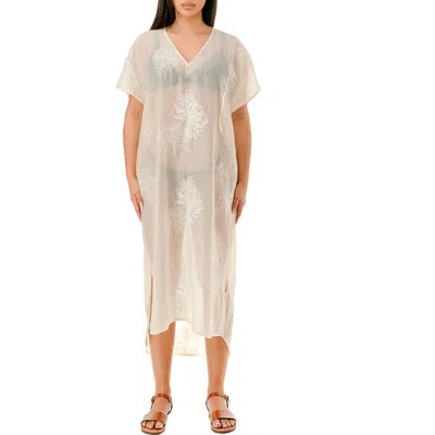 Marcus Adler Embroidered Sheer Caftan